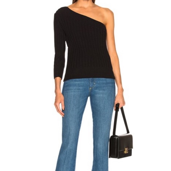 NWT Frame Cable Knit One Shoulder Sweater - Picture 4 of 7